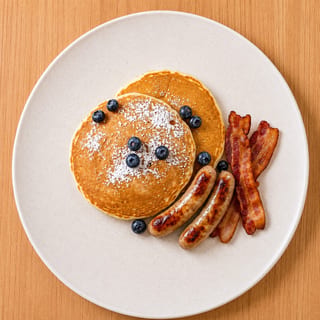 2 Pancakes & Meat
