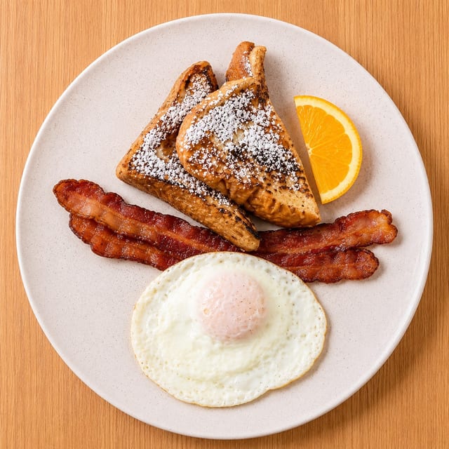 1 French Toast & 1 Egg.