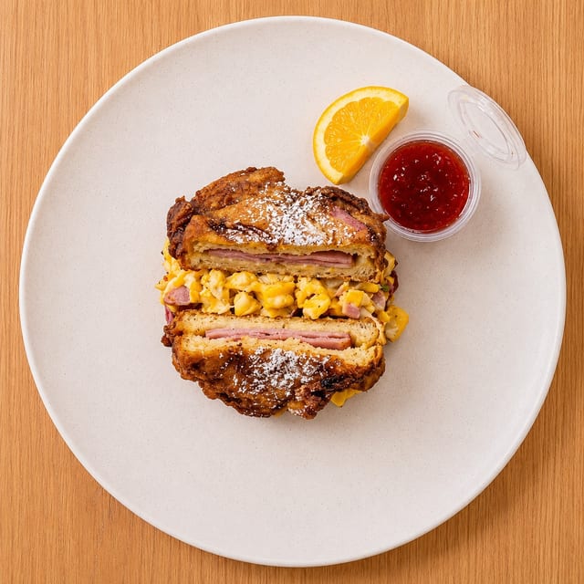 Monte Cristo Triple Decker Sandwich.