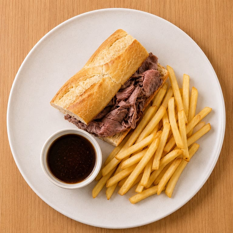Delicious French Dip Sandwich