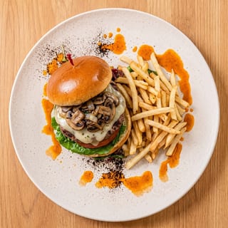 Mushroom Swiss Burger