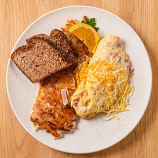 Ham And Cheddar Omelette