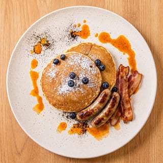 2 Pancakes & Meat